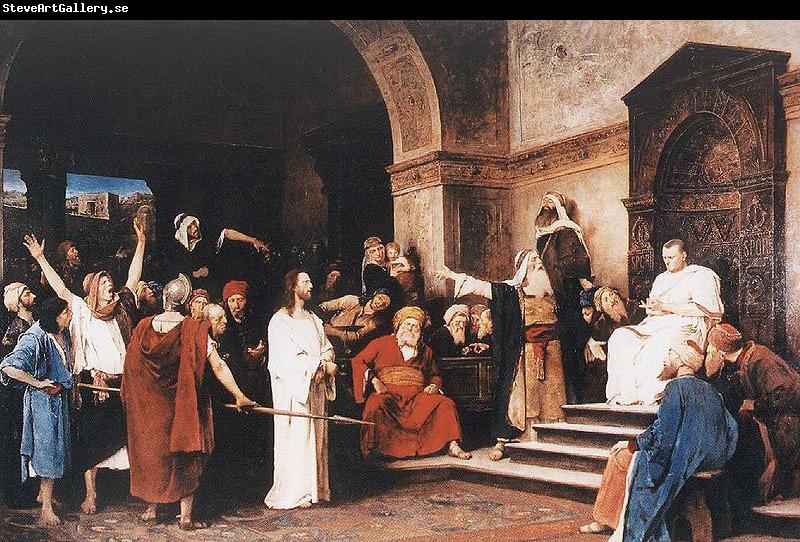 Mihaly Munkacsy Christ in front of Pilate